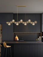 Crystal Glass Ball Chandelier