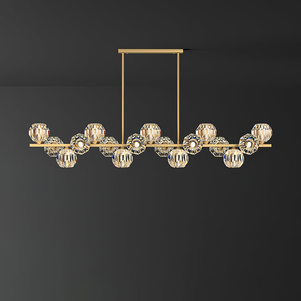 Crystal Glass Ball Chandelier