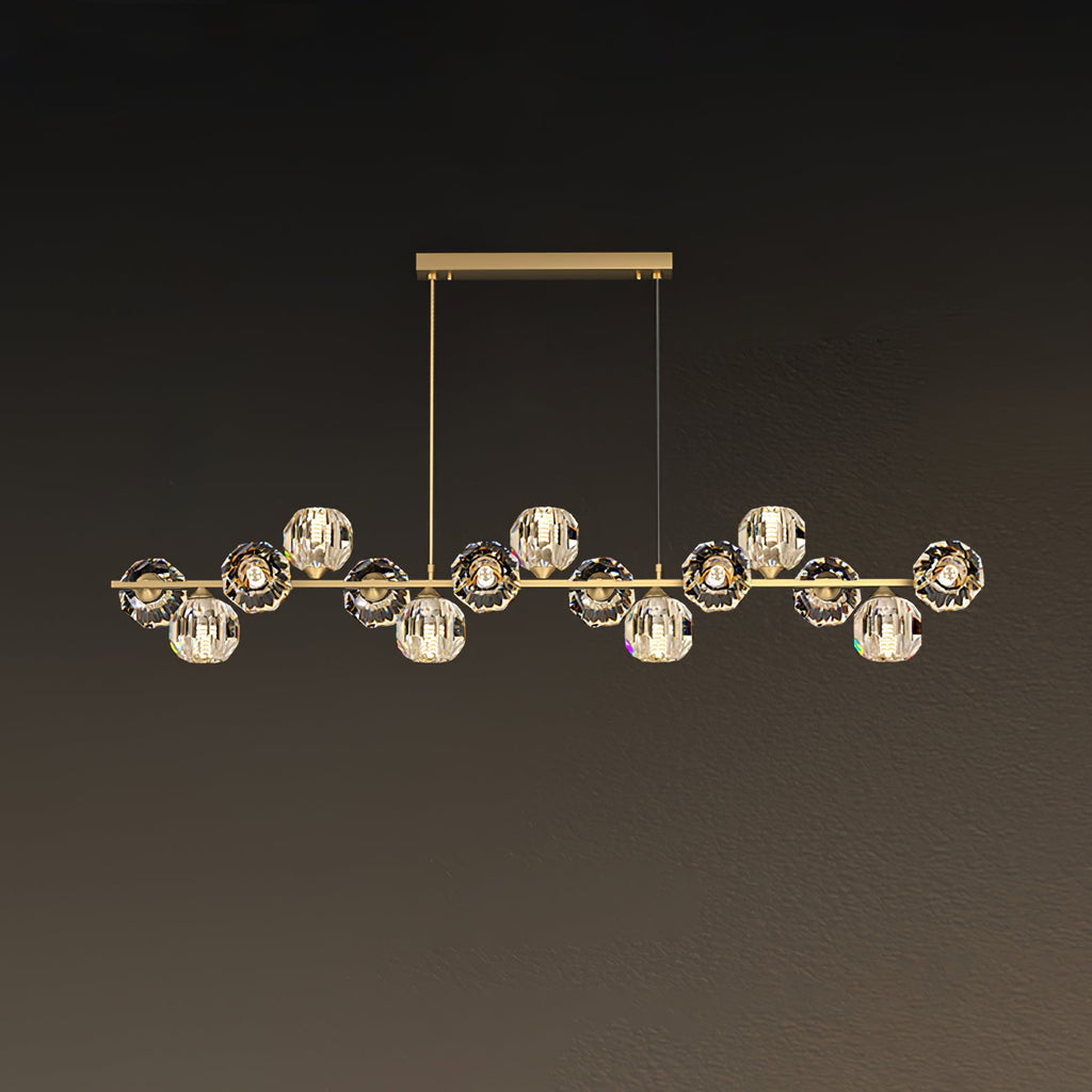 Crystal Glass Ball Chandelier