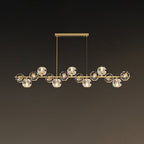 Crystal Glass Ball Chandelier