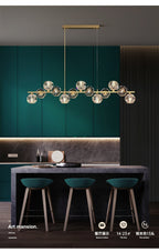 Crystal Glass Ball Chandelier