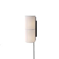 Cylinder Fabric Plug-in Wall Lamp