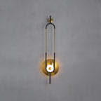 Ellipse Ring Marble Wall Light