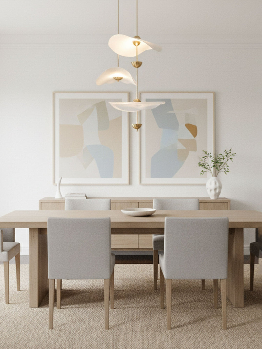 Envolee Double Biscuit Pendant Light
