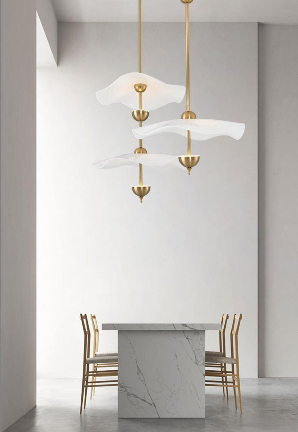 Envolee Double Biscuit Pendant Light