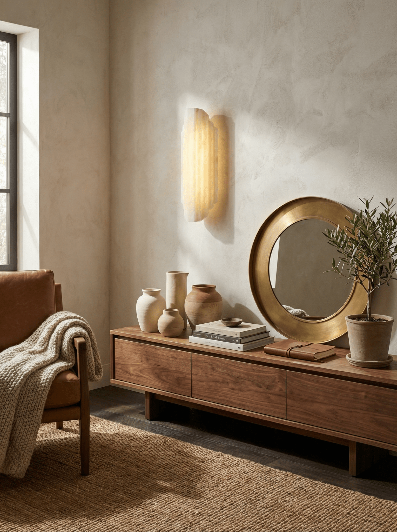 Estelle Alabaster Wall Sconce