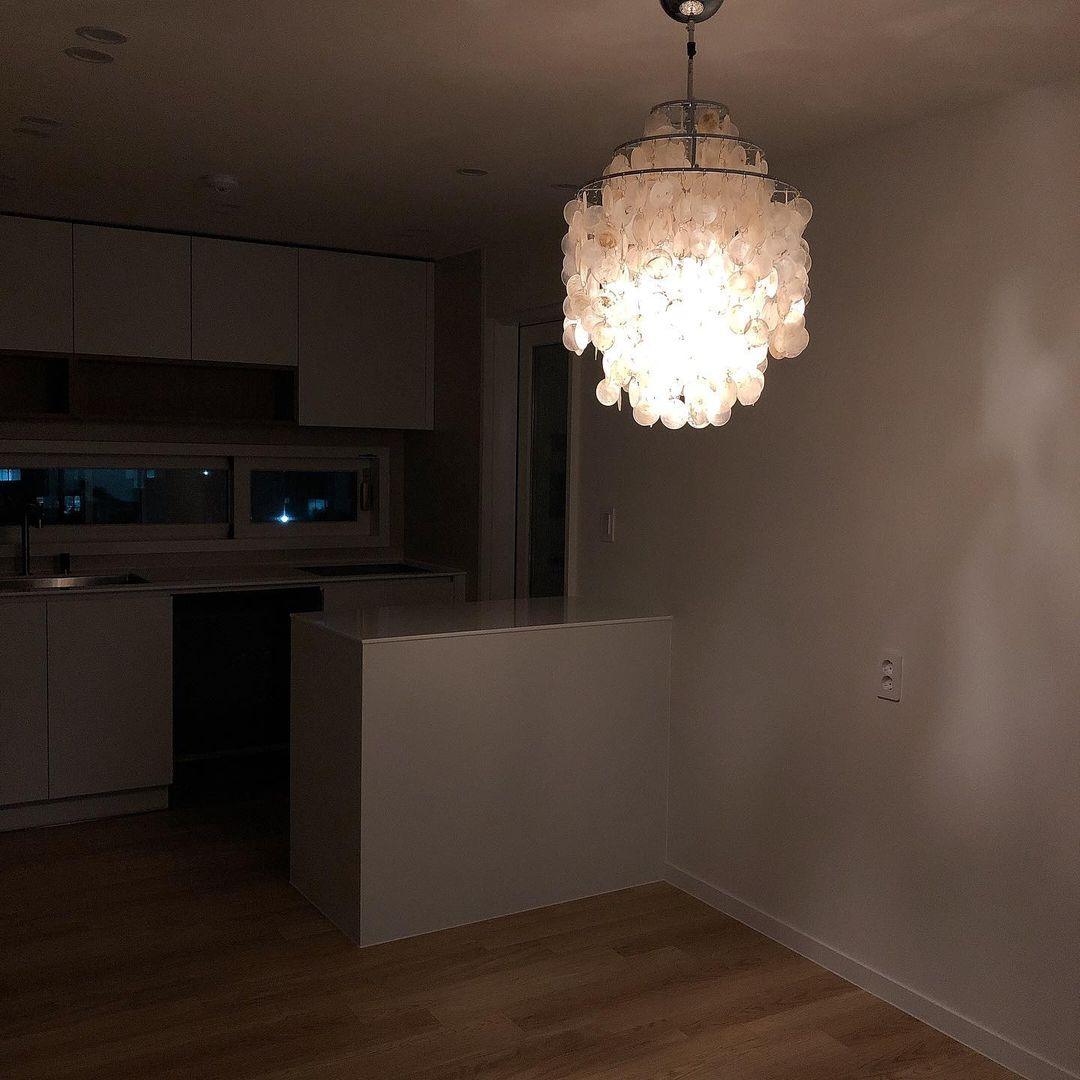 Round Shell Chandelier