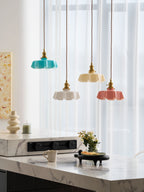 French Flower Pendant Light