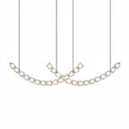 The Gabriel Curved LED Chandelier | Custom Size & Made-to-Order Lighting for Luxury Homes & Commercial Spaces