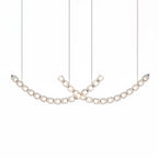 The Gabriel Curved LED Chandelier | Custom Size & Made-to-Order Lighting for Luxury Homes & Commercial Spaces