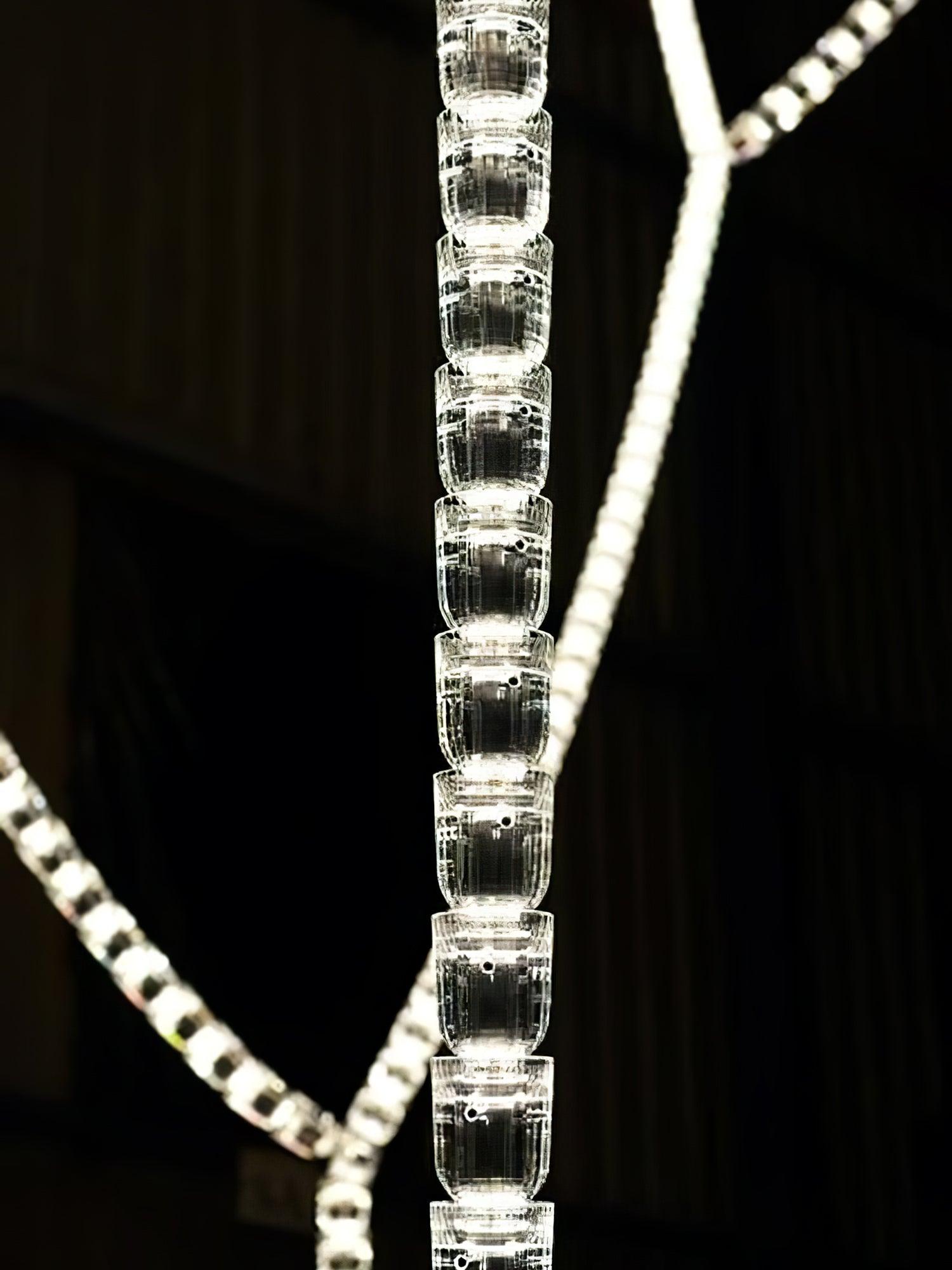 The Gabriel Curved LED Chandelier | Custom Size & Made-to-Order Lighting for Luxury Homes & Commercial Spaces