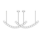 The Gabriel Curved LED Chandelier | Custom Size & Made-to-Order Lighting for Luxury Homes & Commercial Spaces