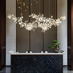 Double Layer Combination Gingko Chandelier