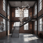 Ginkgo Tip Tlying Chandelier