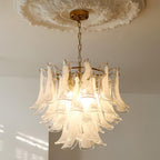 Glass Leaf Chandelier