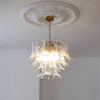Glass Leaf Chandelier