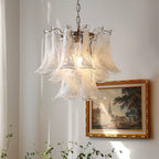 Glass Leaf Chandelier