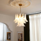 Glass Leaf Chandelier
