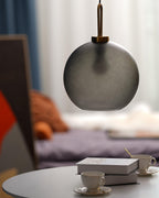 Glass Pendant Swag Light
