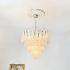 Grid Glass Waterfall Chandelier