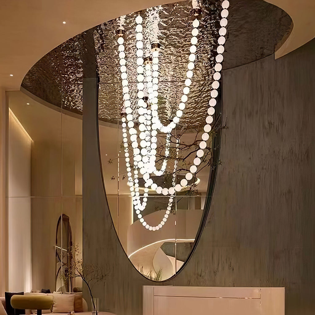 Pearl Necklace Balls Chandelier
