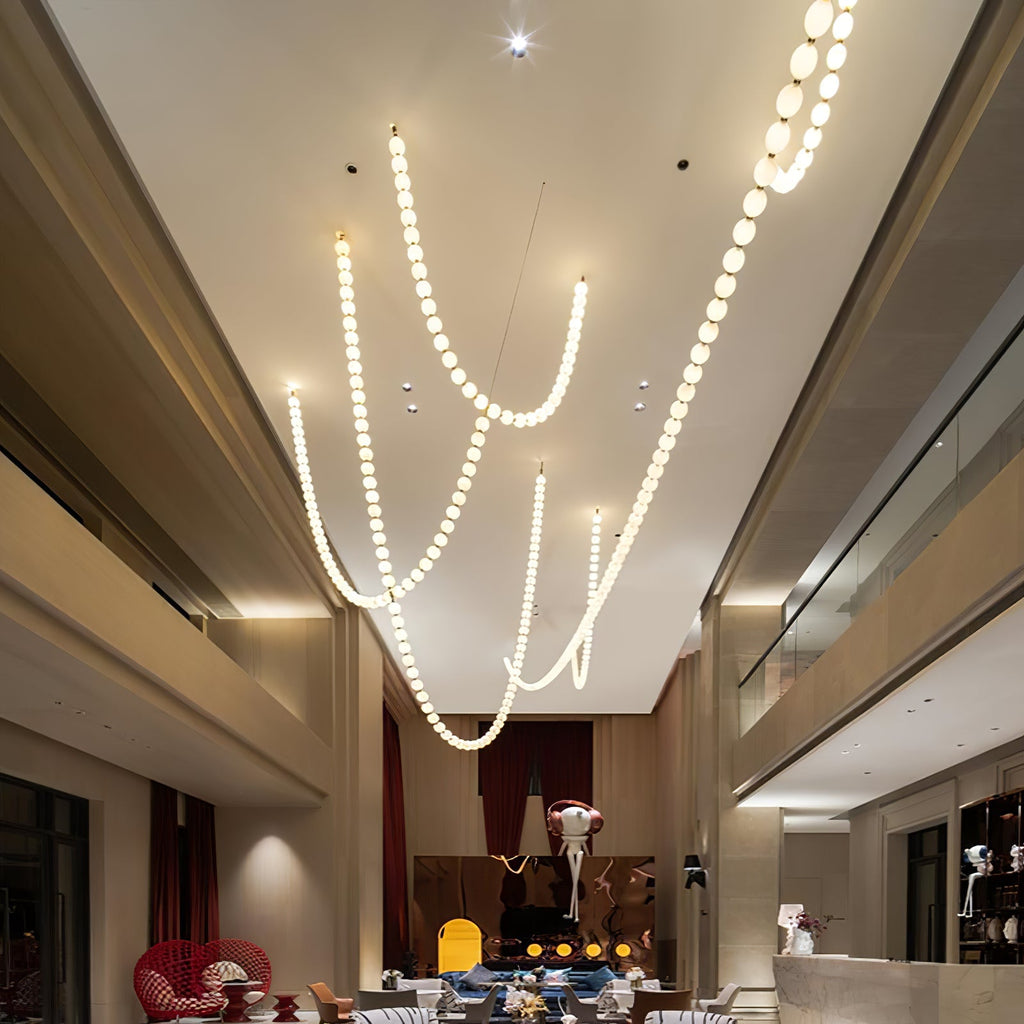 Pearl Necklace Balls Chandelier