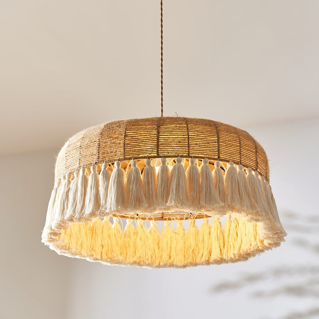 Handwoven Jute Pendant Light