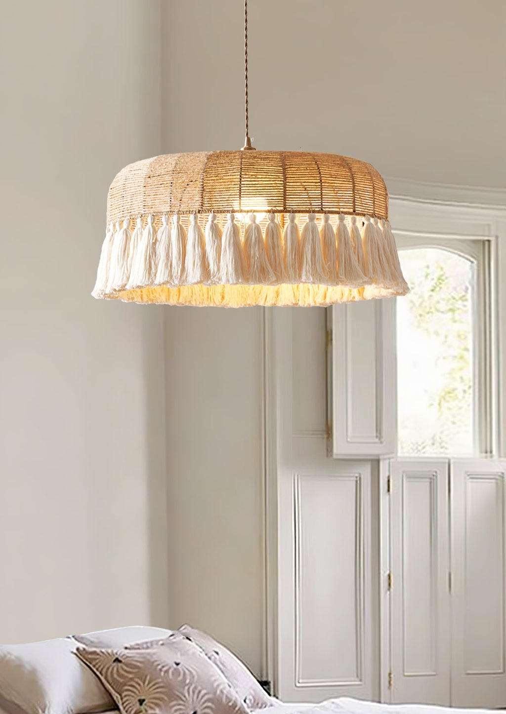 Handwoven Jute Pendant Light