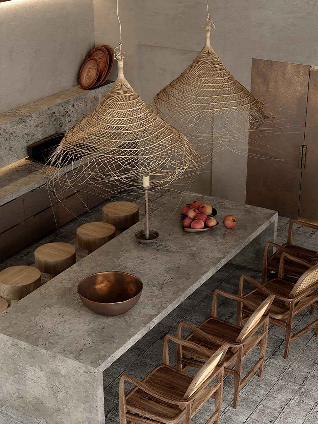 Hues Wicker Pendant Lamp