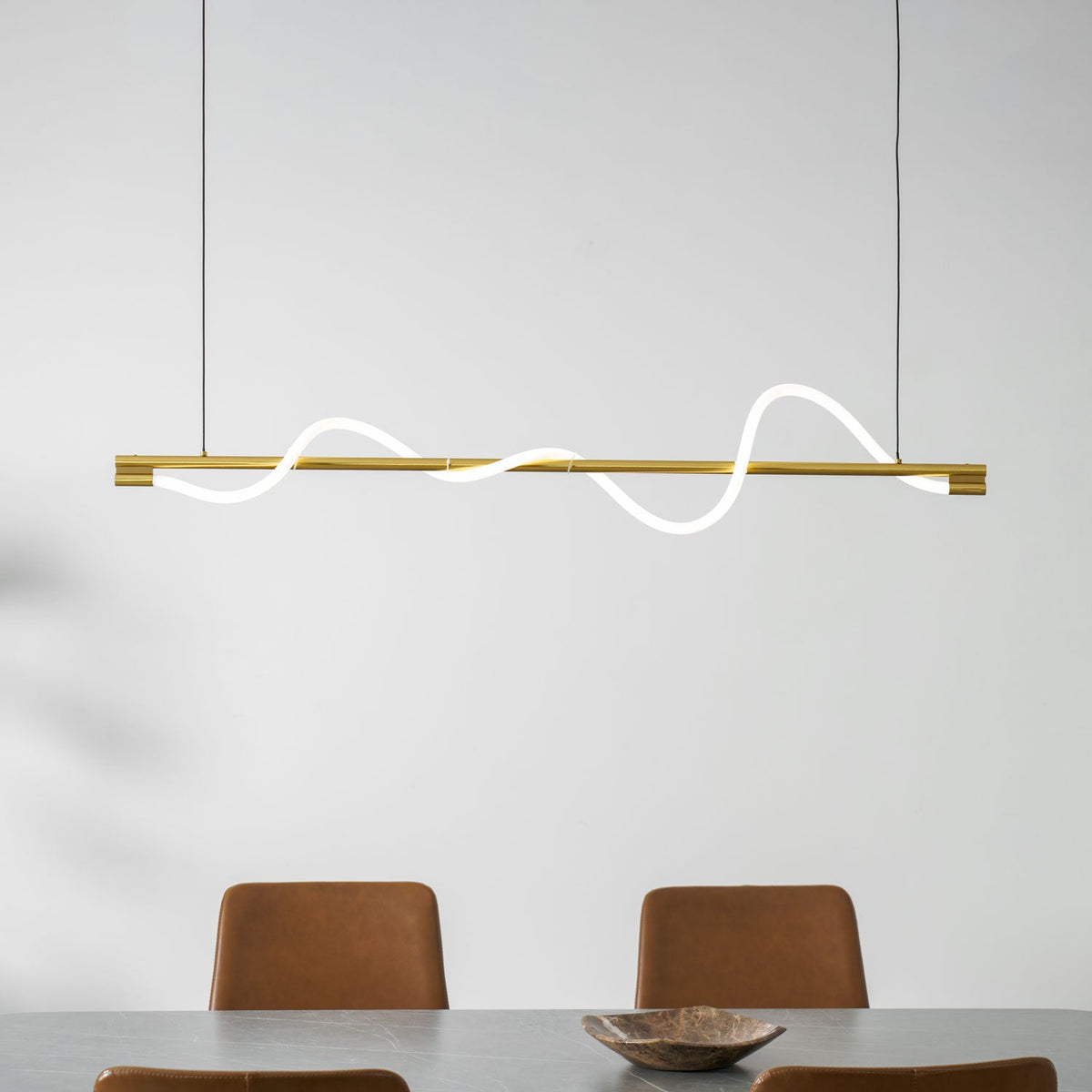 Linear Curve Island Pendant Lamp