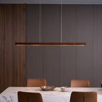 Linear Wooden Pendant Light