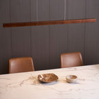 Linear Wooden Pendant Light