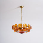 Solaris Disc Glass Chandelier