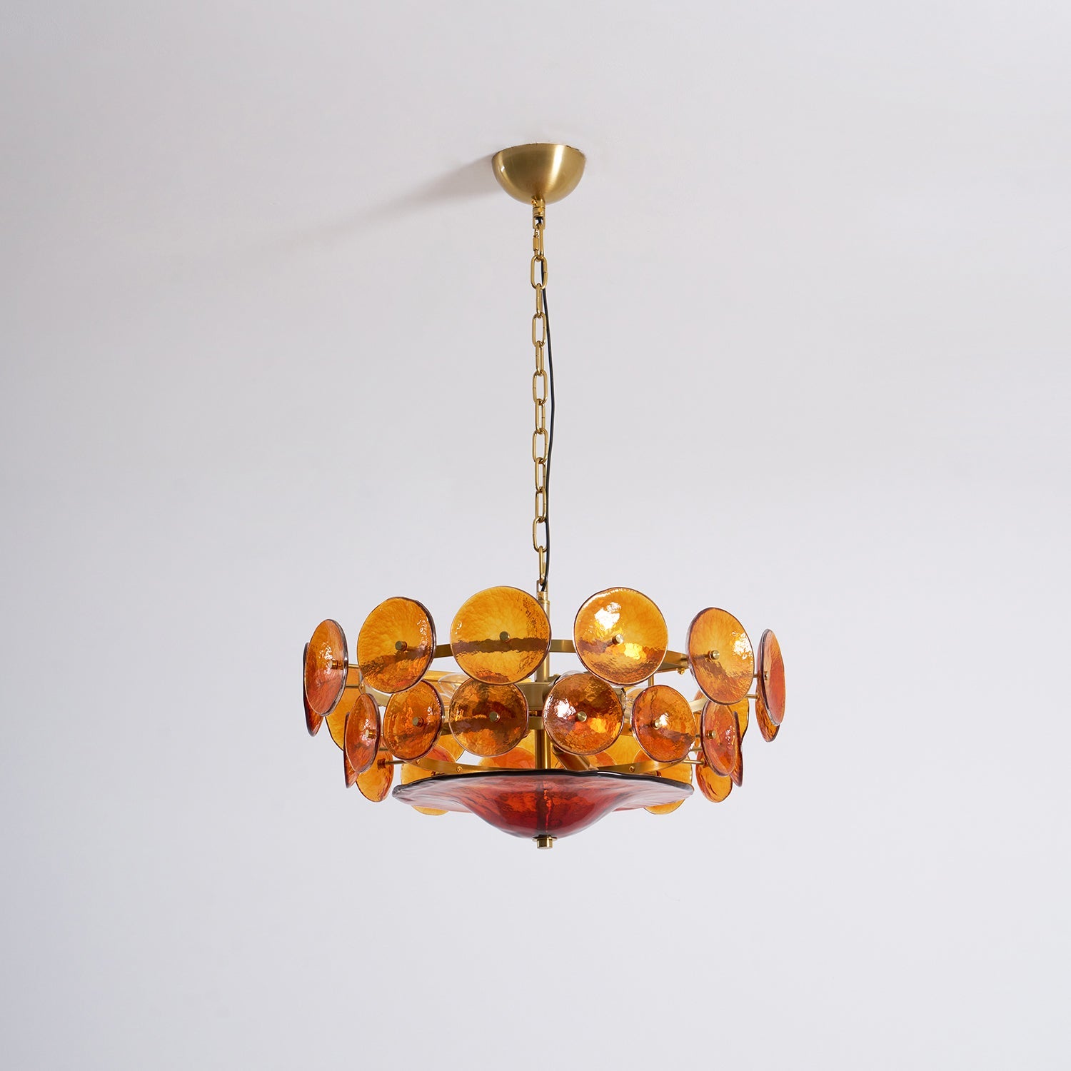 Solaris Disc Glass Chandelier