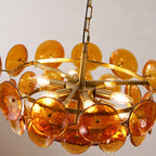 Solaris Disc Glass Chandelier