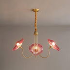 Lotus Leaf Glass Chandelier