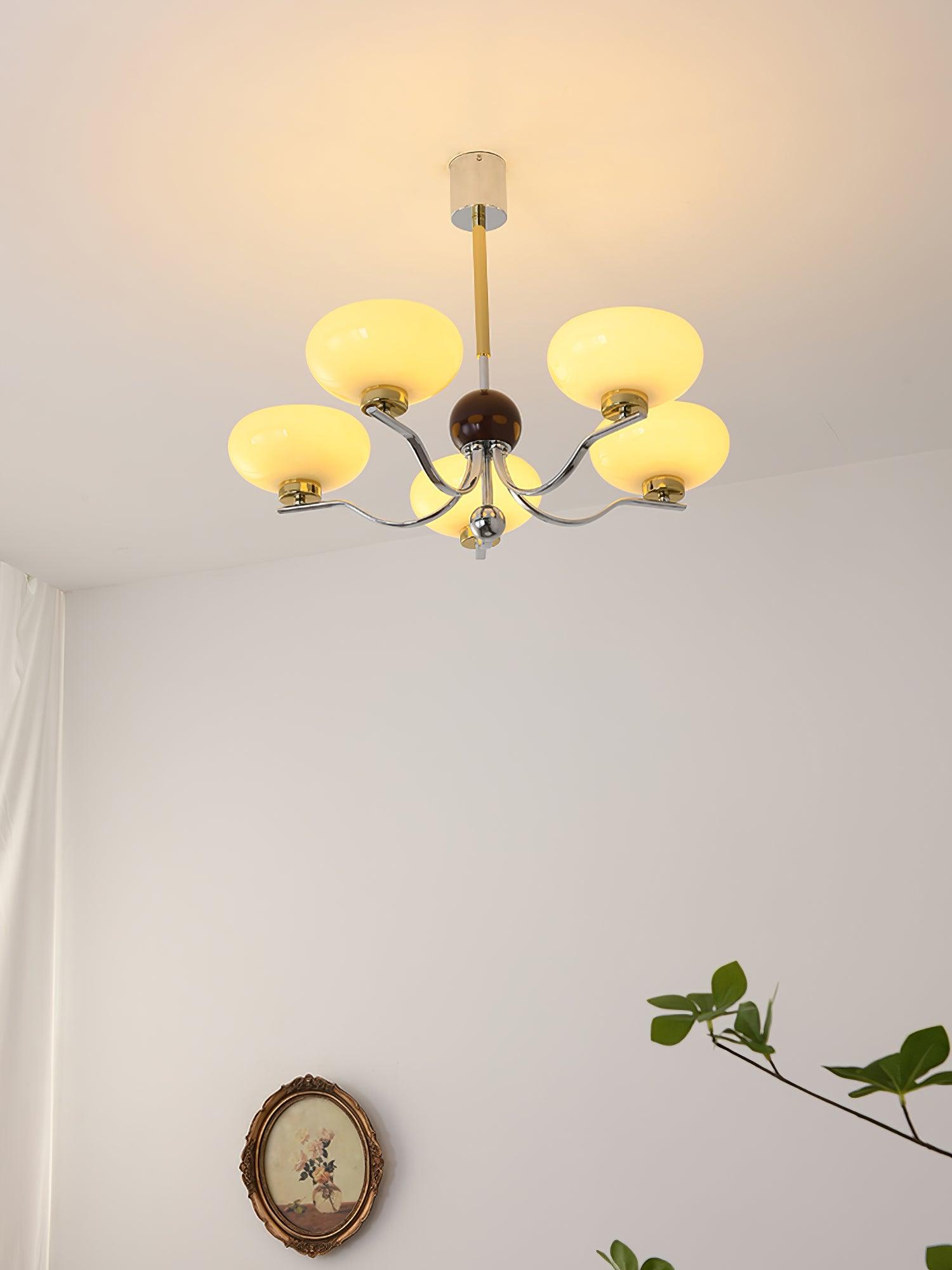 Gothic Glass Bowl Chandelier