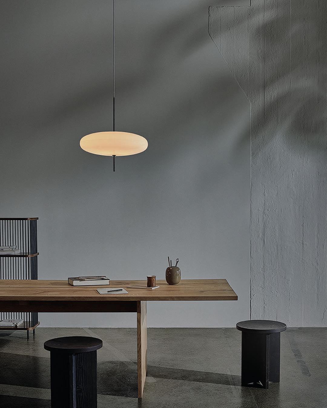 Opal Disc Suspension Lamp