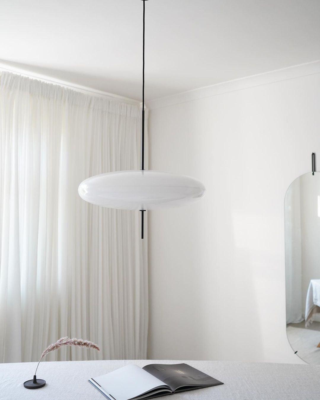 Opal Disc Suspension Lamp