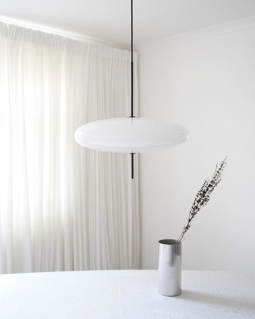 Opal Disc Suspension Lamp