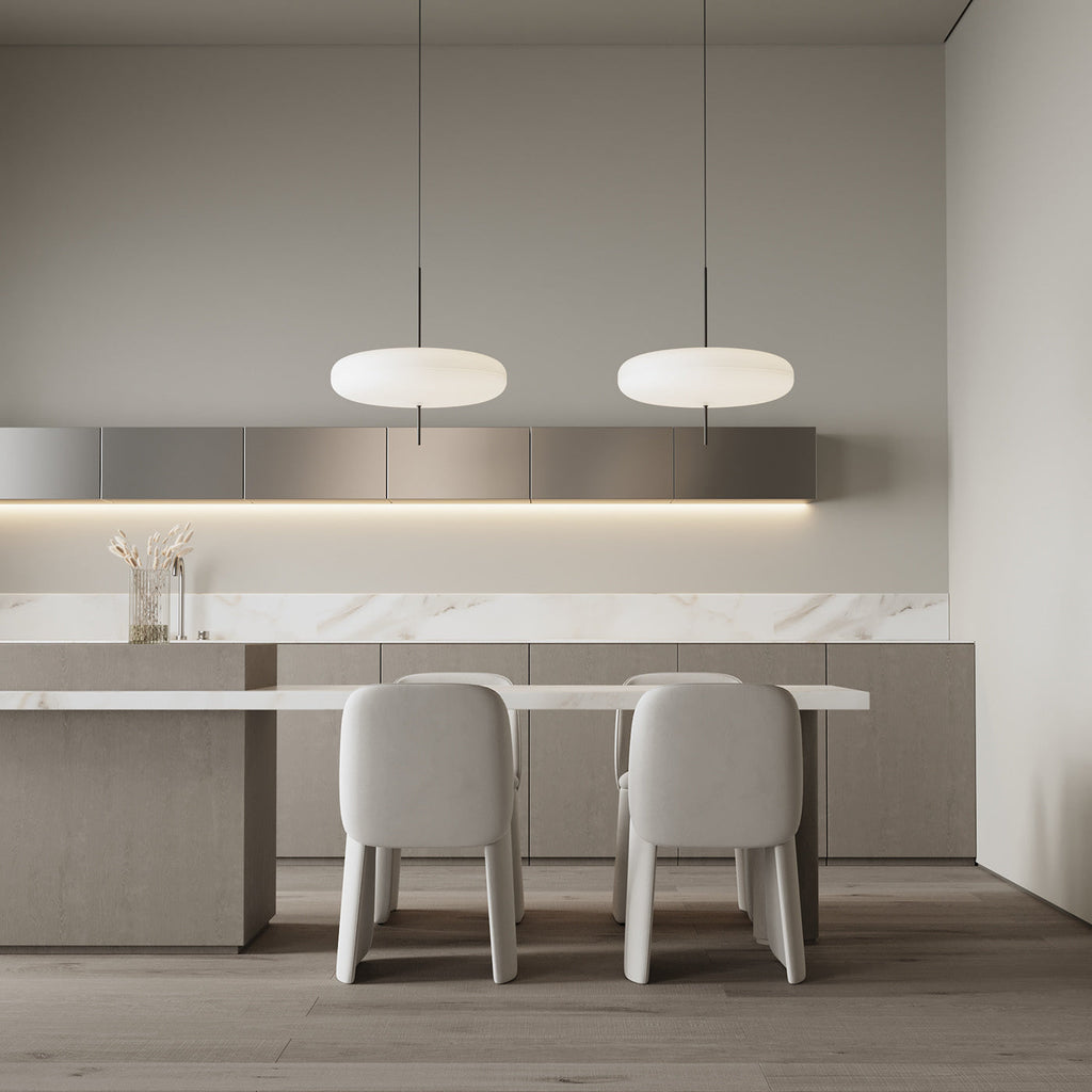 Opal Disc Suspension Lamp