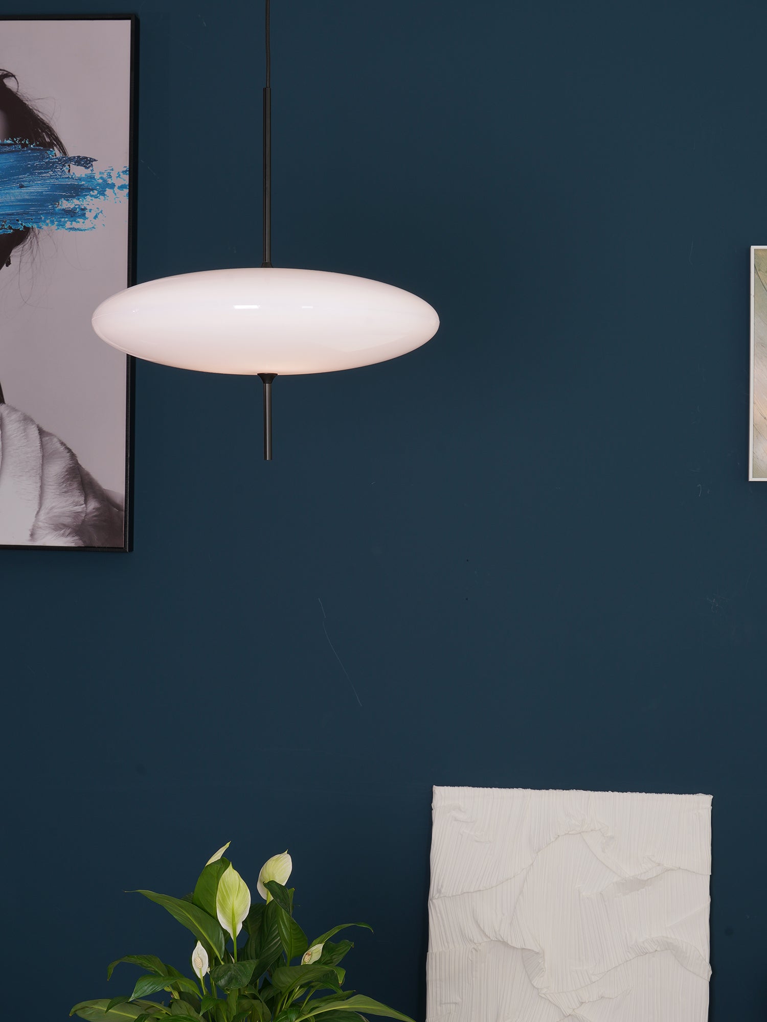 Opal Disc Suspension Lamp