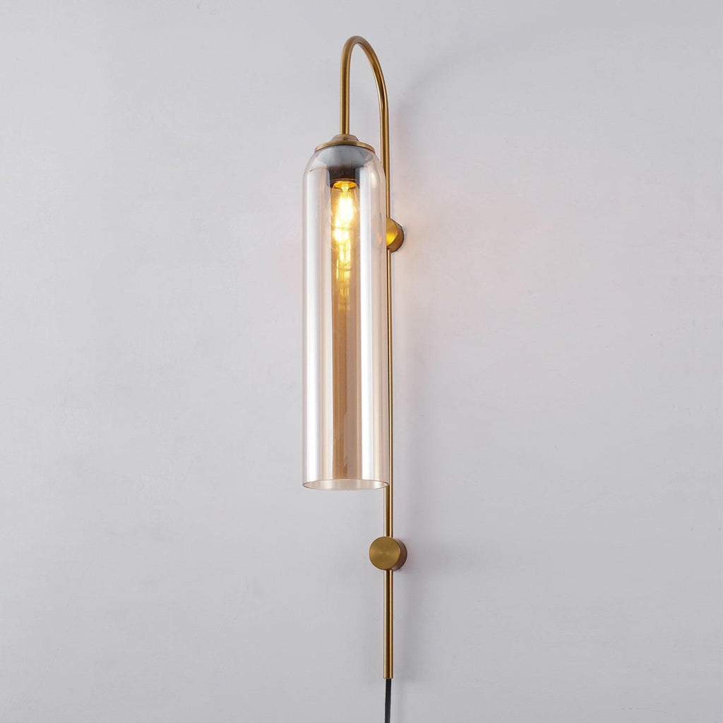 Modern Glass Plug-In Wall Lamp