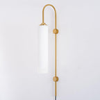 Modern Glass Plug-In Wall Lamp
