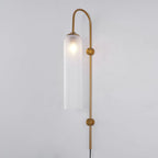 Modern Glass Plug-In Wall Lamp