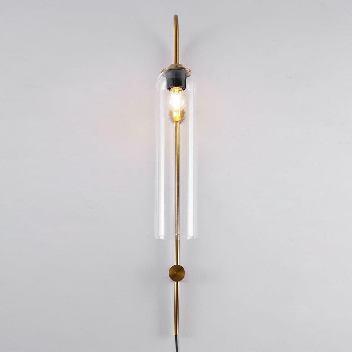 Modern Glass Plug-In Wall Lamp