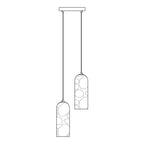 Monty  Alabaster Pendant Lamp