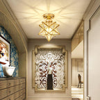 Brass Star Ceiling Light 7.9 Inch