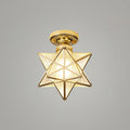 Brass Star Ceiling Light 7.9 Inch