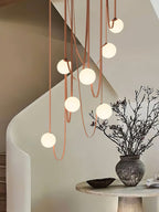 Multiple Belt Art Pendant Light